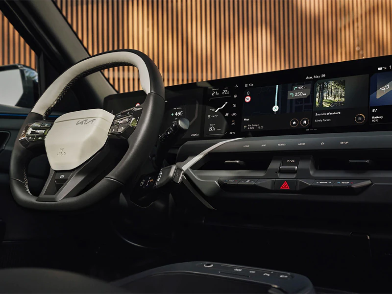 novo kia ev5 cockpit